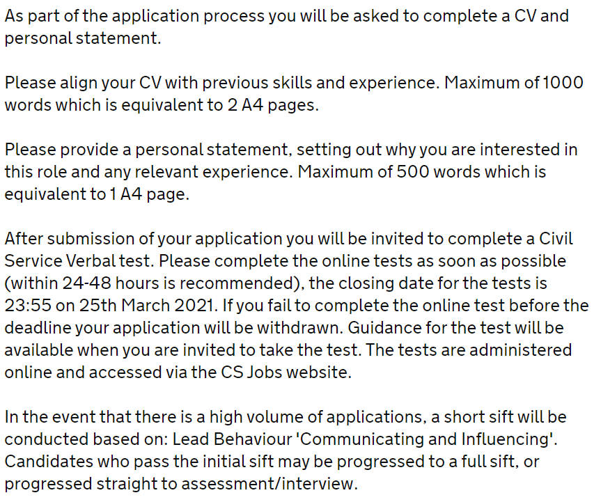 FAQ UK Civil Service Job Applications EA Forum