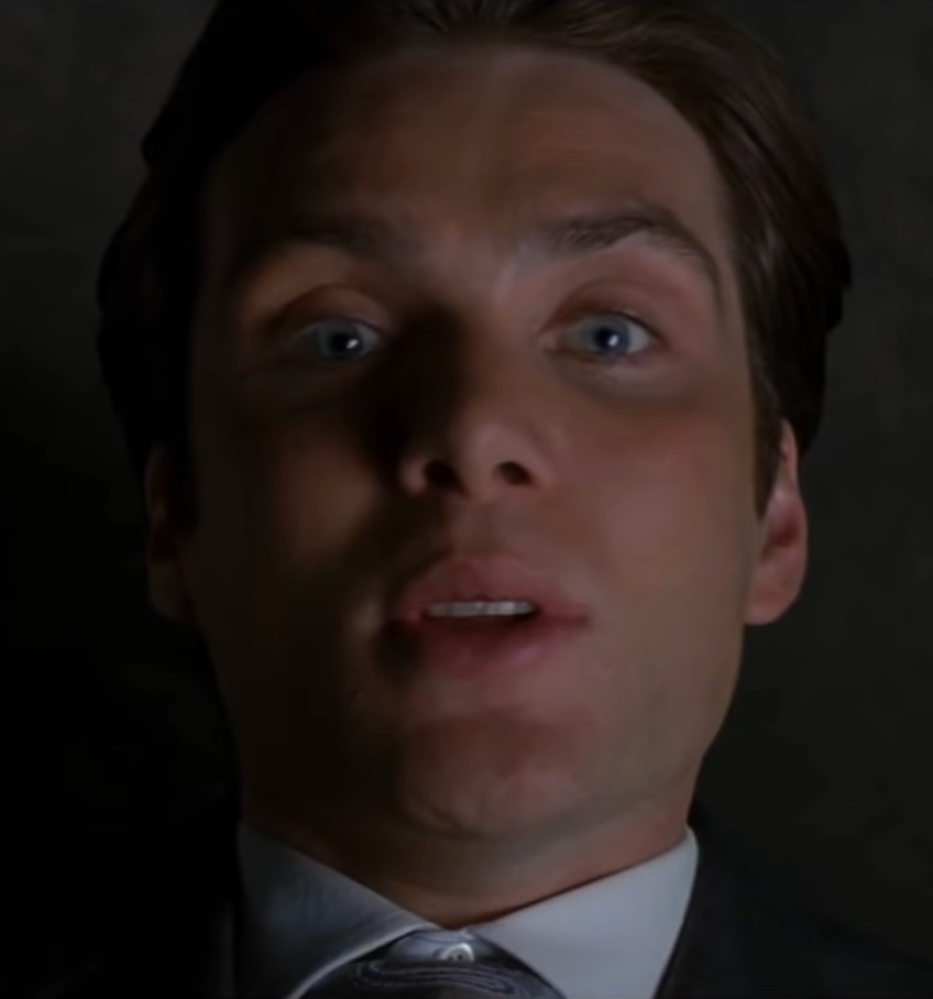 The moment Robert Fischer Jr. has a manipulated realization about himself. (From Inception)
