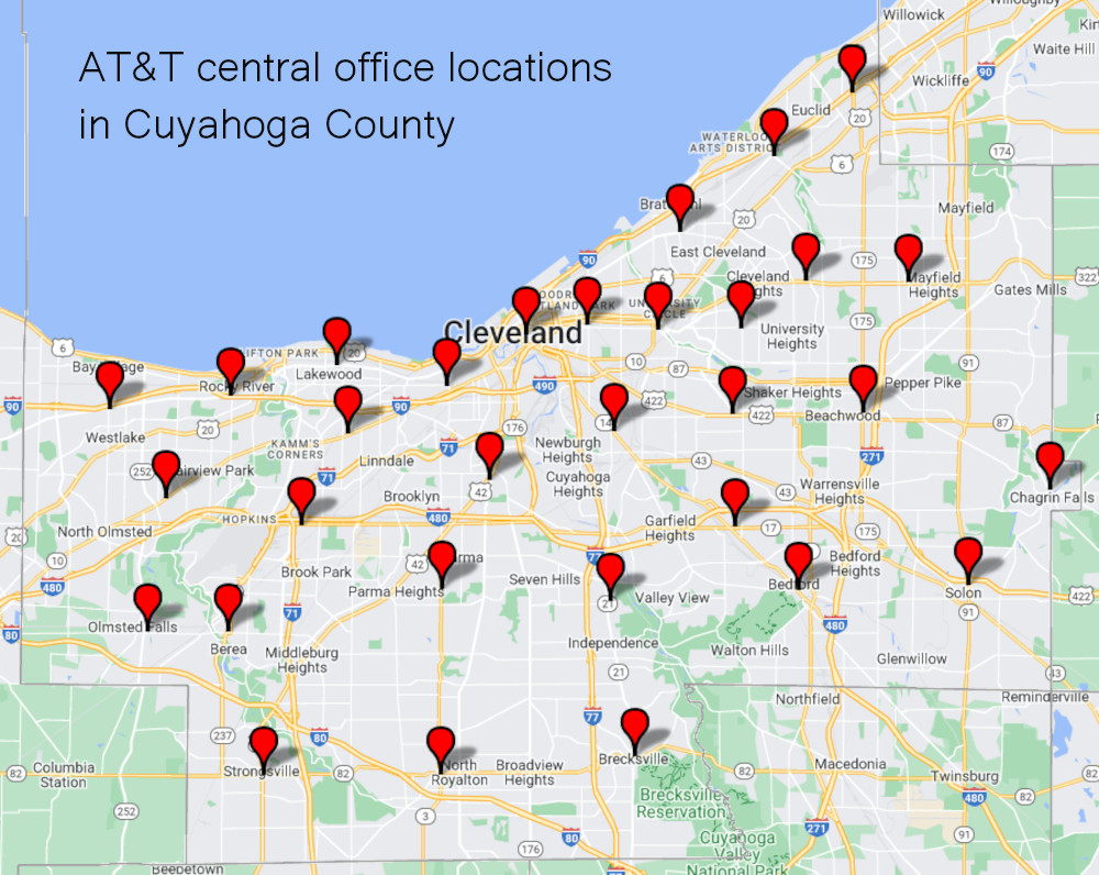 Central offices in Cleveland.